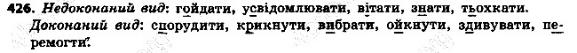 Вправа 426 українська мова 6 клас Ворон 2014