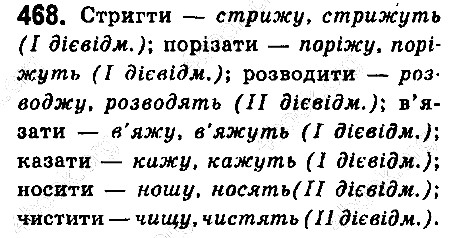 Вправа 468 українська мова 6 клас Ворон 2014