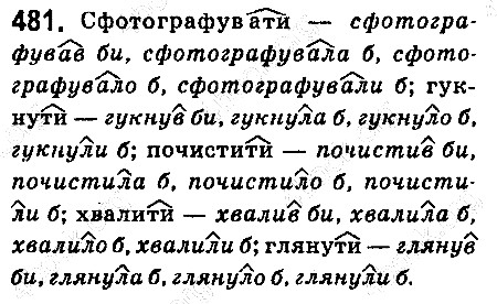 Вправа 481 українська мова 6 клас Ворон 2014