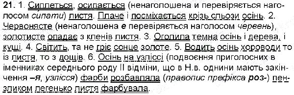 Вправа 21 українська мова 6 клас Глазова 2014