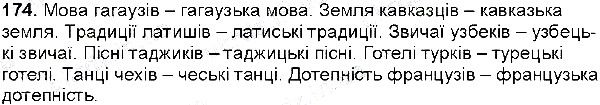 Вправа 174 українська мова 6 клас Глазова 2014