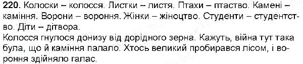 Вправа 220 українська мова 6 клас Глазова 2014