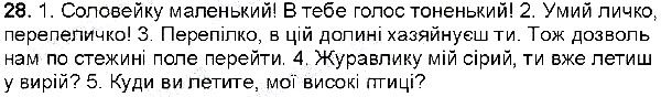 Вправа 28 українська мова 6 клас Глазова 2014