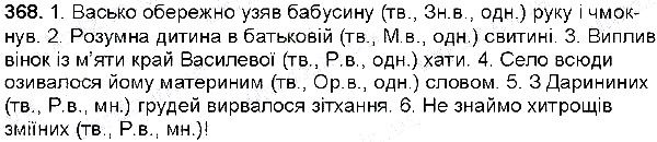 Вправа 368 українська мова 6 клас Глазова 2014