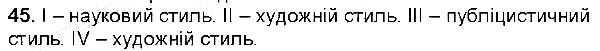 Вправа 45 українська мова 6 клас Глазова 2014