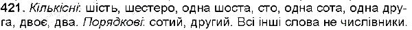 Вправа 421 українська мова 6 клас Глазова 2014