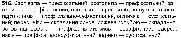 Вправа 516 українська мова 6 клас Глазова 2014