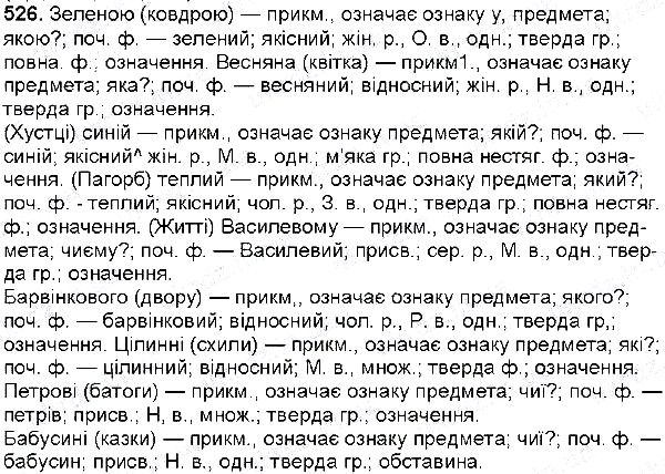 Вправа 526 українська мова 6 клас Глазова 2014