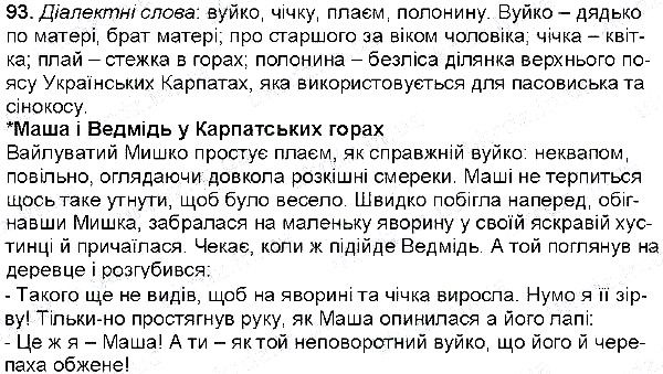 Вправа 93 українська мова 6 клас Глазова 2014