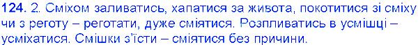 Вправа 124 українська мова 6 клас Єрмоленко 2014