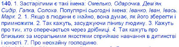 Вправа 140 українська мова 6 клас Єрмоленко 2014