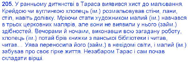 Вправа 205 українська мова 6 клас Єрмоленко 2014