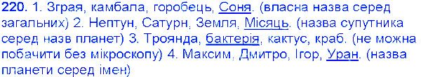 Вправа 220 українська мова 6 клас Єрмоленко 2014