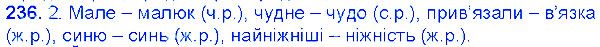 Вправа 236 українська мова 6 клас Єрмоленко 2014