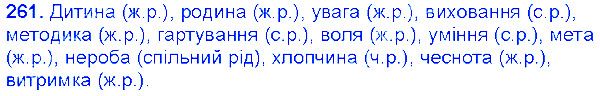 Вправа 261 українська мова 6 клас Єрмоленко 2014