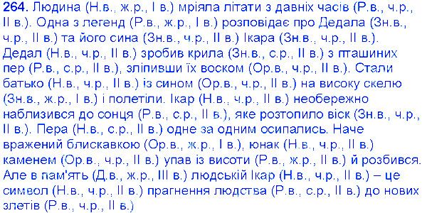Вправа 264 українська мова 6 клас Єрмоленко 2014