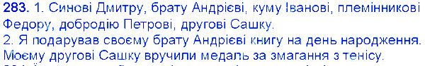 Вправа 283 українська мова 6 клас Єрмоленко 2014