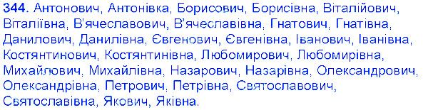 Вправа 344 українська мова 6 клас Єрмоленко 2014