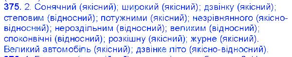Вправа 375 українська мова 6 клас Єрмоленко 2014