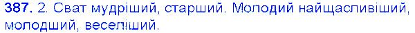 Вправа 387 українська мова 6 клас Єрмоленко 2014