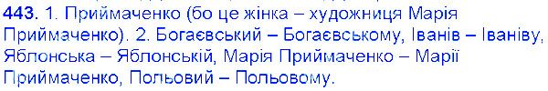 Вправа 443 українська мова 6 клас Єрмоленко 2014