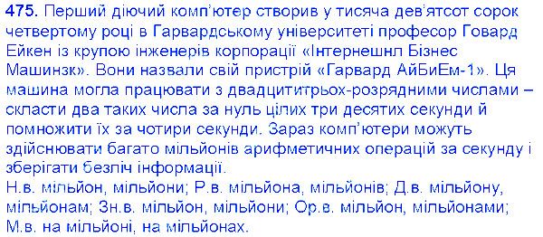 Вправа 475 українська мова 6 клас Єрмоленко 2014