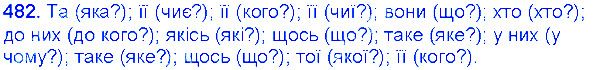 Вправа 482 українська мова 6 клас Єрмоленко 2014