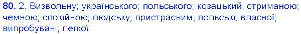 Вправа 80 українська мова 6 клас Єрмоленко 2014