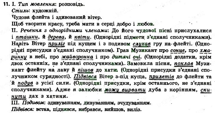 Вправа 11 українська мова 6 клас Заболотний 2014