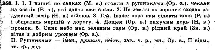 Вправа 258 українська мова 6 клас Заболотний 2014