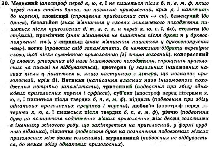 Вправа 30 українська мова 6 клас Заболотний 2014