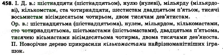 Вправа 458 українська мова 6 клас Заболотний 2014