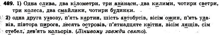 Вправа 489 українська мова 6 клас Заболотний 2014