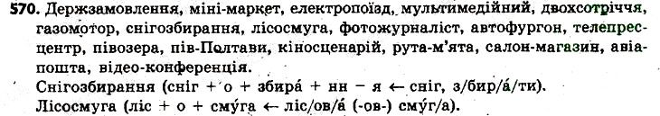 Вправа 570 українська мова 6 клас Заболотний 2014