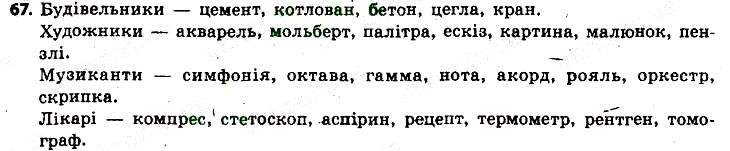 Вправа 67 українська мова 6 клас Заболотний 2014