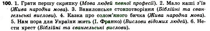 Вправа 100 українська мова 6 клас Заболотний 2014