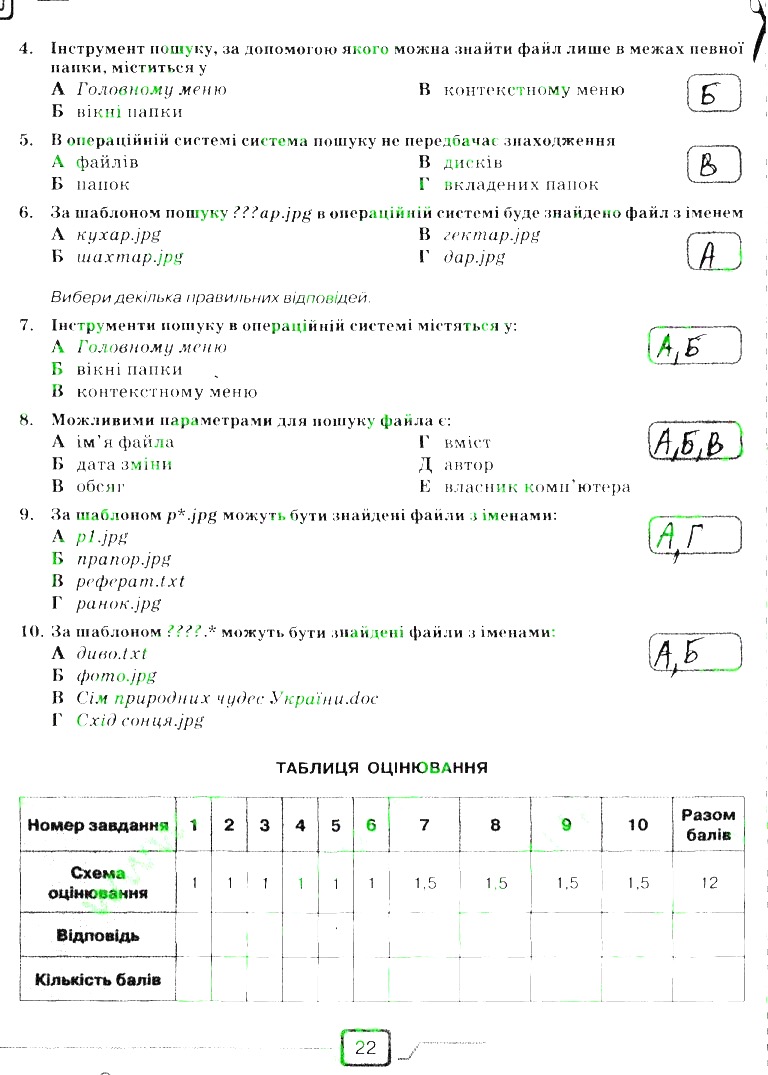 Сторінка 22 інформатика 6 клас Морзе 2014