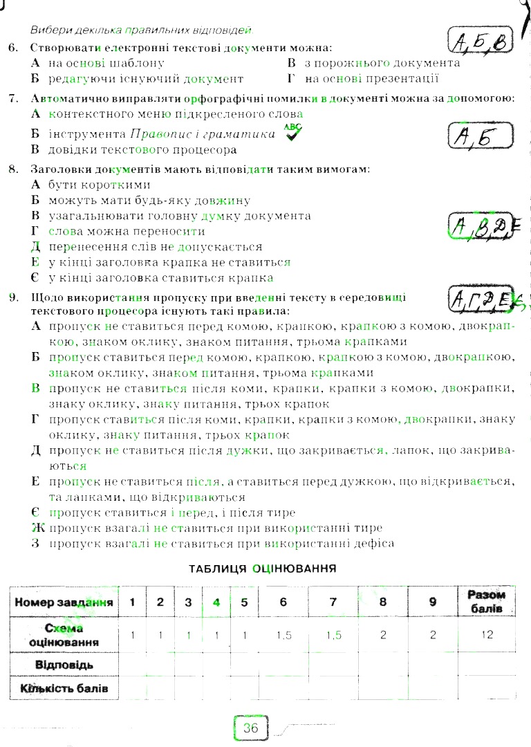 Сторінка 36 інформатика 6 клас Морзе 2014