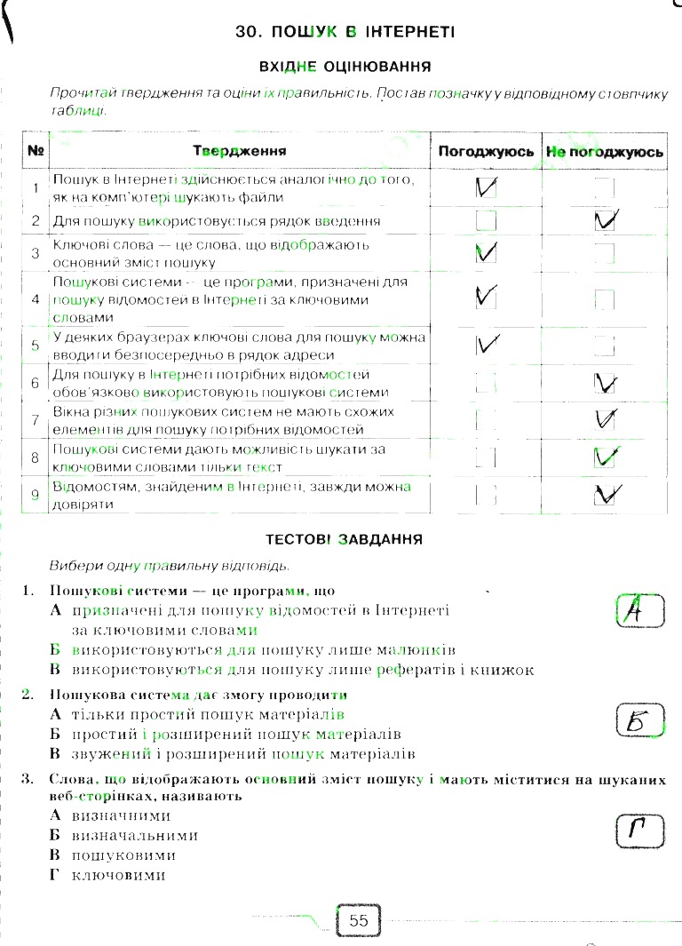 Сторінка 55 інформатика 6 клас Морзе 2014