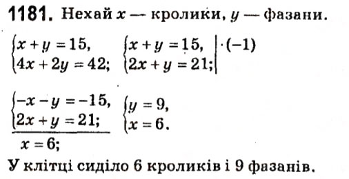 Вправа 1181 алгебра 7 клас Тарасенкова 2015