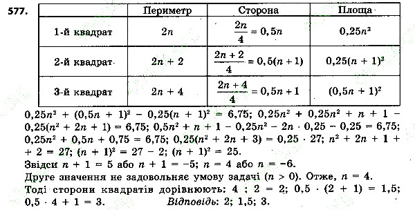 Вправа 577 алгебра 7 клас Тарасенкова 2015