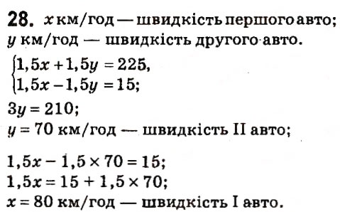 Завдання 28 алгебра 7 клас Тарасенкова 2015