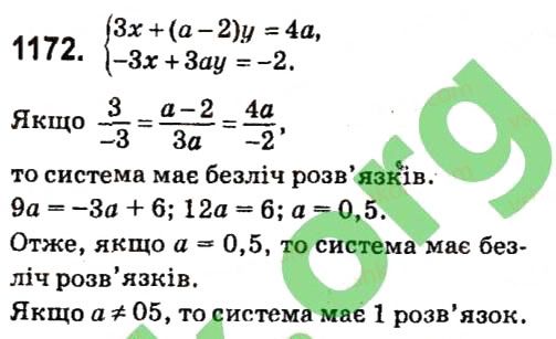 Вправа 1172 алгебра 7 клас Кравчук 2015