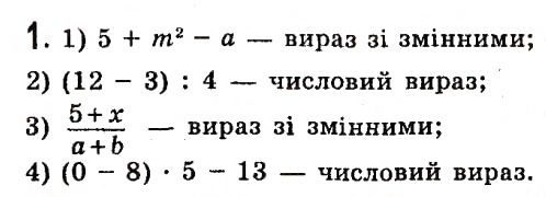 Вправа 1 алгебра 7 клас Істер 2015