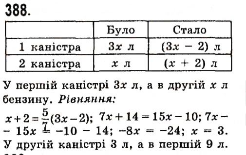 Вправа 388 алгебра 7 клас Істер 2015