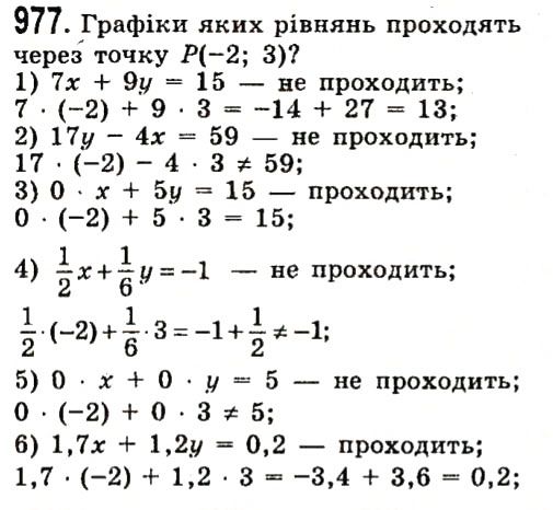 Вправа 977 алгебра 7 клас Істер 2015