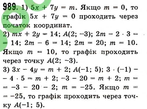 Вправа 989 алгебра 7 клас Істер 2015