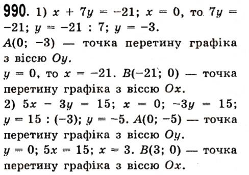 Вправа 990 алгебра 7 клас Істер 2015