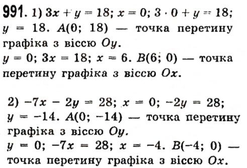 Вправа 991 алгебра 7 клас Істер 2015