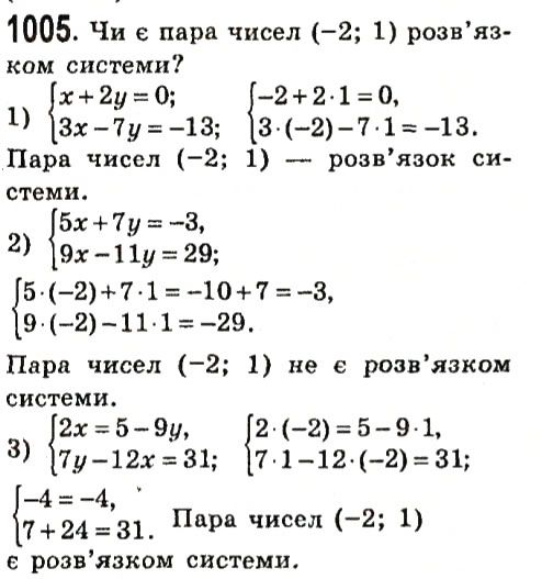 Вправа 1005 алгебра 7 клас Істер 2015